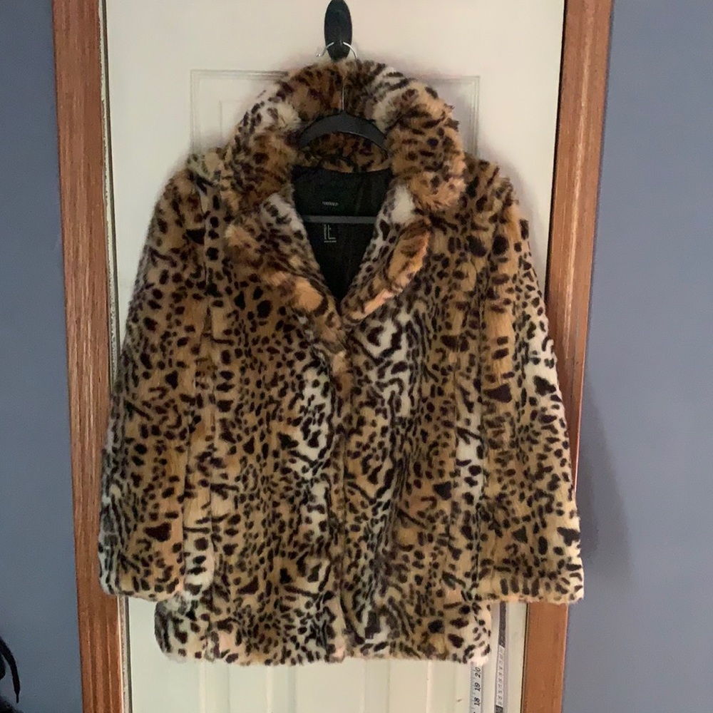 Forever 21 cheetah fur coat